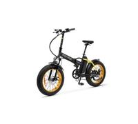 Argento Mini MAX Foldable E-Bike, Fat Wheels 20" x 4, Frenos de Disco mecánicos, Motor 250W, Peso máximo soportado 100 kg, Batería Samsung 375Wh, 26 kg, Negro/Amarillo