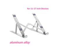 (Argento) Soporte para laptop regolabile Besegad, pieghevole a 7 livelli