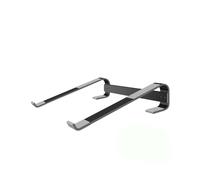 (Argento) Soporte portatil para laptop en aluminio con soporte para cama y refrigerador.