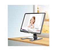 (Argento) Supporto da scrivania in lega di alluminio T17 per ufficio, supporto per tablet con staffa