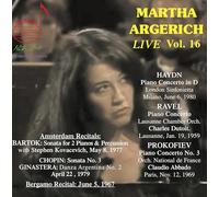 Argerich - Martha Argerich Live, Vol. 16: Haydn, Prokofiev, Ravel, Amsterdam Recital 1979 & 1977, Bergamo Recital 1967