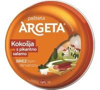 Argeta Chicken Pâté with Spicy Salami 14 × 95 g - Savory Meat Spread Pack