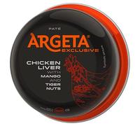 ARGETA Premium Exquisito Paté de Hígado de Pollo - 14 latas de Excelente y Delicioso Paté - Sin Conservantes y Sin Gluten - Manjar para gourmets - 1330 Gramos (95 Gramos por bote x 14)