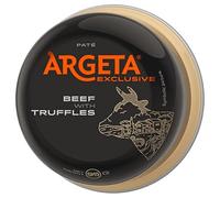 ARGETA Premium Exquisito Paté de Ternera - 14 latas de Excelente y Delicioso Paté - Sabor Natural Aroma - Sin Conservantes y Sin Gluten - Manjar para gourmets - 1330 Gramos (95 Gramos por bote x 14)