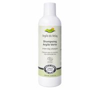 Argile du Velay Champú orgánico con arcilla verde para cabello graso, regula el sebo, con aloe vera y romero, certificado COSMOS, 250 ml