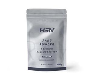 Arginina AAKG en Polvo de HSN | 500 gr = 500 Tomas por Envase | 2000 mg por Dosis Diaria | 100% Pura Arginina Alfa Ceto-Glutarato, Sin Añadidos ni Excipientes | No-GMO, Vegano, Sin Gluten
