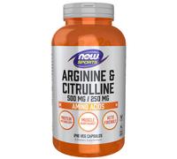Arginina Citrulina 500 MG 240 Cápsulas Veganas De Now Foods