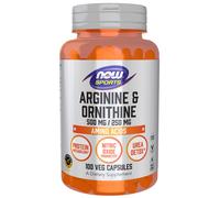 Now Foods Arginine & Ornithine 500/250mg (100 Cápsula)