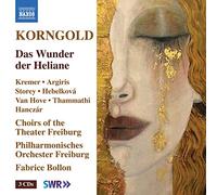 Argiris, Aris; Hanczár, György; Hebelková, Katerina; Hove, Frank van; Kremer, Annemarie; Lee, Jin Seok; Park, Irina Jae-Eun; Park, Narae; Storey, Ian; Thammathi, Nuttaporn; Trojak, Paweł; Waltle, Christoph; Yvan, Andrei; Żądło, Jan - Korngold, E.W.: Wunder der Heliane (Das) [Opera] (A. Kremer, Argiris, I. Storey, Theater Freiburg Choirs, Freiburg Philharmonic, Bollon)