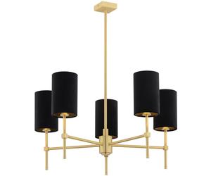 Argon Abruzzo lámpara de techo 5x7 W negro-latón 2135
