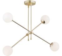 Argon Abstract lámpara de techo 4x7 W latón-ópalo 1695