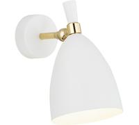 Argon Charlotte lámpara de pared 1x15 W blanco-latón 4699