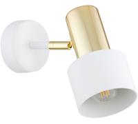 Argon Doria lámpara de pared 1x15 W blanco-latón 4264