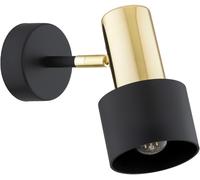 Argon Doria lámpara de pared 1x15 W negro-latón 4265