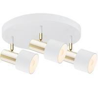 Argon Doria lámpara de techo 3x15 W blanco-latón 6008