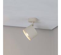 Argon Downlight Chloe color crema, metal, 16 cm, orientable, GU10