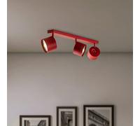 Argon Downlight Chloe orientable 3 luces, rojo