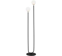 Argon Ferrone lámpara de pie 2x7 W negro-latón-ópalo 7073