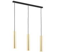Argon Gomera Plus lámpara colgante 3x5 W negro-latón 6113
