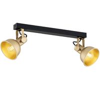 Argon Lenora lámpara de techo 2x7 W negro-oro 7144