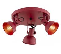 Argon Lenora lámpara de techo 3x7 W rojo 6264