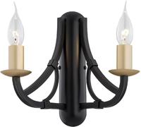 Argon Lorenzo lámpara de pared 2x7 W negro-oro 7181
