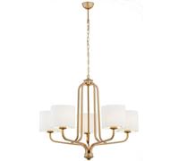 Argon Maranello lámpara colgante 5x15 W blanco-oro 2172