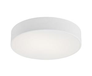 ARGON - Moderna lámpara de techo de 2 focos, acero lacado, color blanco