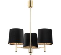 Argon Ponte Plus lámpara de techo 3x15 W negro-latón 6111