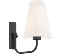 Argon Safiano lámpara de pared 1x15 W blanco-negro 8376