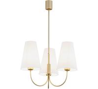 Argon Safiano lámpara de techo 3x15 W blanco-oro 6267