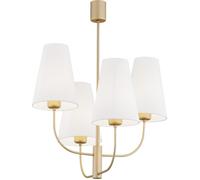 Argon Safiano lámpara de techo 4x15 W blanco-oro 1821