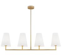 Argon Safiano lámpara de techo 4x15 W blanco-oro 1828