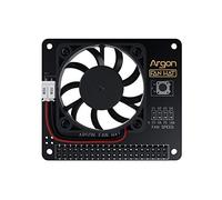 Argon - Sombrero para Raspberry Pi 4, Raspberry Pi 3B y Raspberry Pi 3 B+ | Incluye Ventilador de 40 mm y botón de Encendido | Proporciona un Apagado Seguro, Apagado Forzado y reinicio