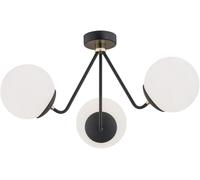 Argon Tomar lámpara de techo 3x15 W negro-ópalo 1478
