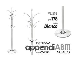 Argonauta Perchero Cue, 178 cm, blanco, 787201