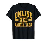 Argumento Divertido de Internet del Equipo de Debate XXL en línea Camiseta gráfica económica, Hombre, Negro, M
