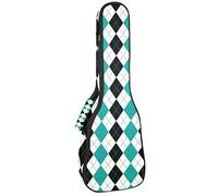 Argyle patrón de fondo patrón soprano ukelele caso tenor ukelele bolsa para adultos ukelele cubierta con correas ajustables impermeable ukelele bolsa acolchada