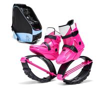 ARHEORMUH Jumps Botas Zapatillas De Salto Rosas para Entrenamiento De Resistencia, Talla 32-34 UE, Seguras Y Ajustables, con Bolsa para Hacer Ejercicio Y Divertirse