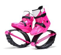ARHEORMUH Jumps Botas Zapatillas De Salto Rosas para Entrenamiento De Resistencia, Talla 32-34 UE Zapatillas De Rebote Seguras Y Ajustables para Hacer Ejercicio Y Divertirse