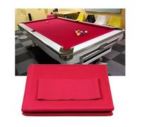 ARHEORMUH Paño de Billar Accesorios para Mesa De Billar De Tela De Grado Profesional De 9 Pies, Reemplazo De Fieltro Rápido Precortado para Uso Comercial Y Doméstico, con 6 Tiras(Red)