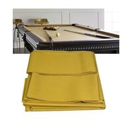 ARHEORMUH Paño de Billar Kit De Reemplazo Mantel para Mesa Billar Velocidad Rápida 2,8 M/9 Pies, Fieltro Precortado con 6 Tiras para Bares, Hoteles, Salas Juegos En Casa(Yellow)