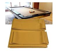 ARHEORMUH Paño de Billar Kit De Reemplazo Mantel para Mesa Billar Velocidad Rápida 2,8 M/9 Pies, Fieltro Precortado con 6 Tiras para Bares, Hoteles, Salas Juegos En Casa(Khaki)