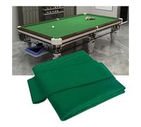 ARHEORMUH Paño de Billar Kit De Repuesto De Tela para Piscina De Velocidad Rápida De 9 Pies/2,8 M, Fieltro Precortado para Mesa De Billar para El Hogar, Bares Y Clubes, con 6 Tiras De Tela(Green)