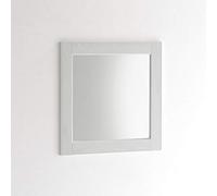 ARHome Espejo de Pared Cuadrado, 60 x 60 cm, Fresno Blanco, Espejo, Made in Italy
