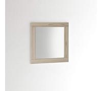 ARHome Espejo de Pared Cuadrado, 60 x 60 cm, Fresno Crema, Espejo, Made in Italy