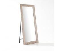 ARHome Espejo de Suelo con Soporte, 180 x 78 cm, Roble Natural, Espejo, Made in Italy