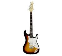 Aria Guitars 714-STD3ts - Guitarra eléctrica (tipo sunburst)