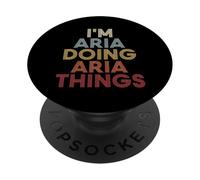 Aria Name Aria Personalized Name First Given PopSockets PopGrip Adhesivo