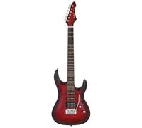 Aria Pro II MAC-STD - Guitarra metálica de tono rojo